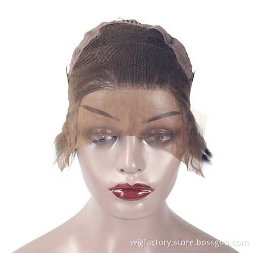 Short Human Hair Wigs Pixie Pre Plucked Lace ,Brazilian Human Hair Lace Front Wigs Curly,Pixie Curl Human Hair Wigs